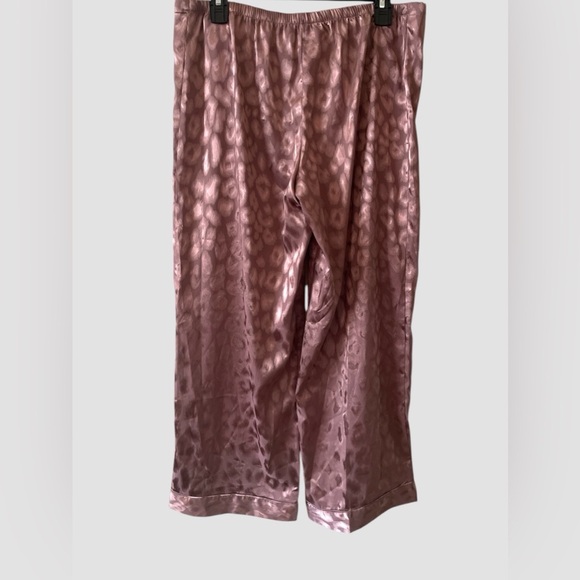 Natori Leopard Animal Print Pajama Pants Only Satin Lightweight Womens Size M - Picture 3 of 6